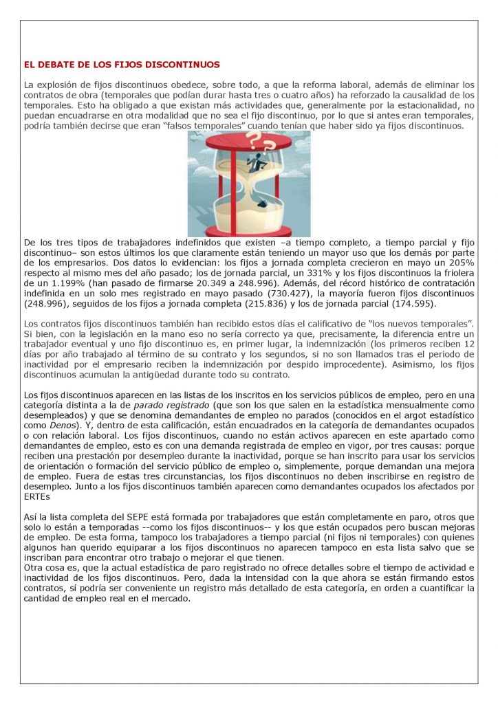 LOS FIJOS DISCONTINUOS Y LA TEMPORALIDAD LABORAL EL NECESARIO ...