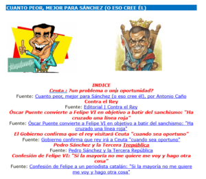 CUANTO PEOR, MEJOR PARA SÁNCHEZ (O ESO CREE ÉL)