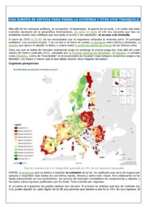 Una Europa se asfixia pàra pagar la vivienda y otra vive tranquila