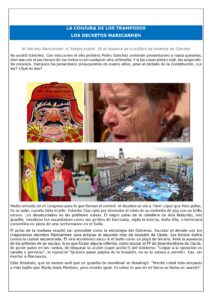 LA CONJURA DE LOS TRAMPOSOS: LOS DECRETOS MARICARMEN
