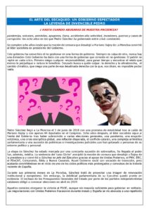 EL ARTE DEL ESCAQUEO: UN GOBIERNO ESPECTADOR LA LEYENDA DE INVENCIBLE PEDRO