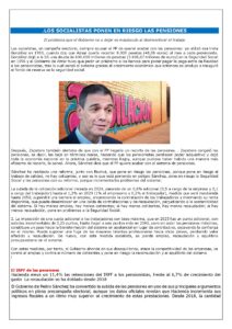 .LOS SOCIALISTAS PONEN EN RIESGO LAS PENSIONES